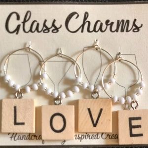 Love Theme Wine Charms